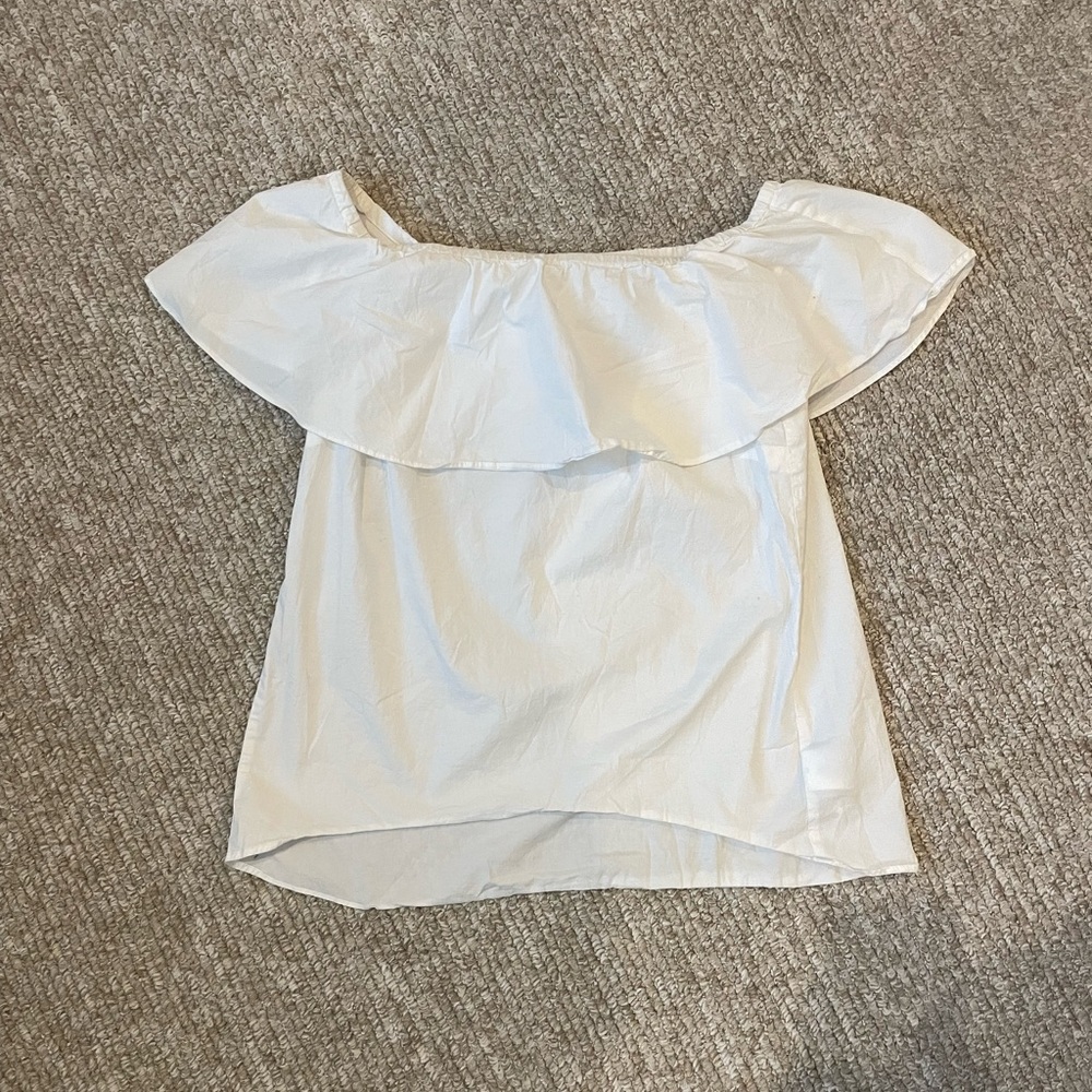 Michael Khors off the shoulder linen top